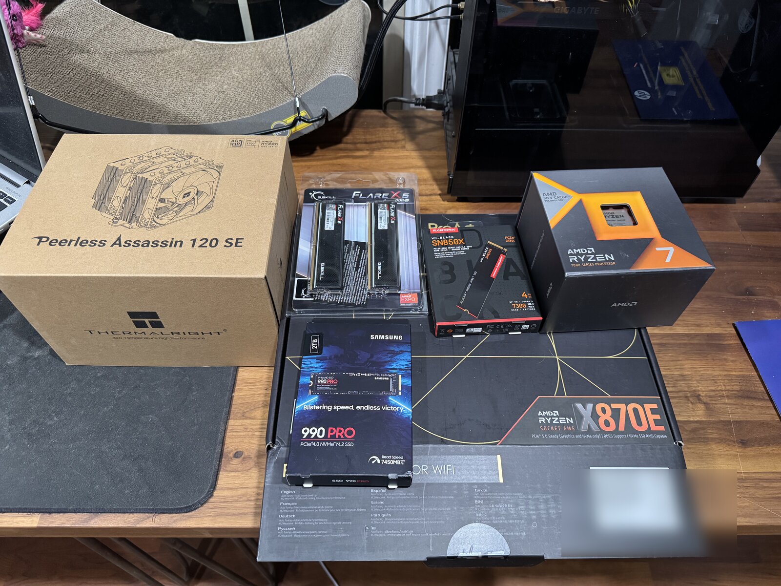 The parts, all six boxes, as they arrived