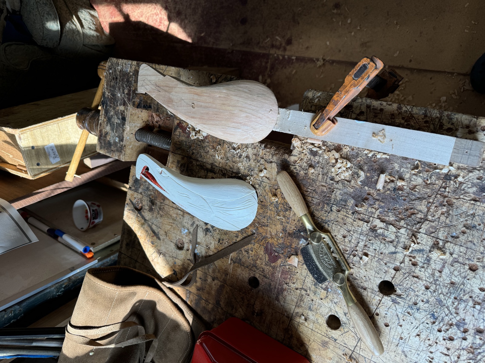 Carved eagle — stage 1
