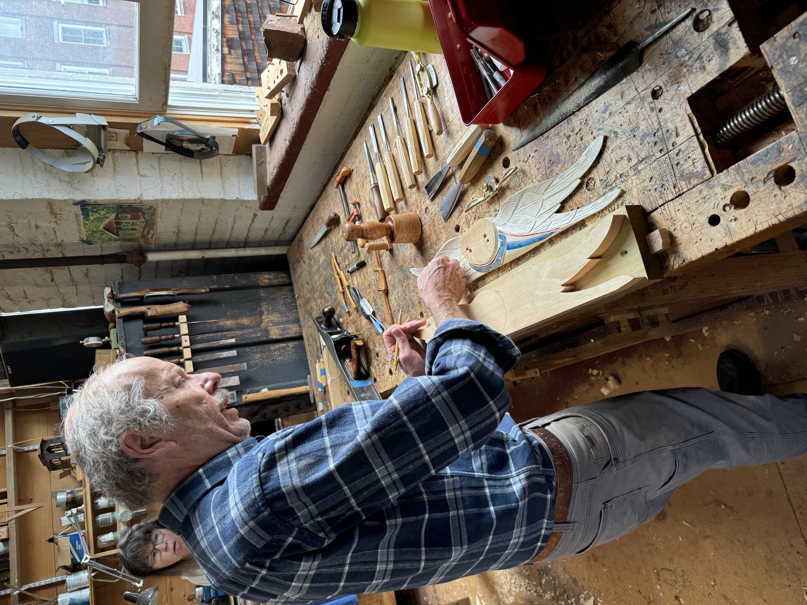 Carved eagle — stage 4
