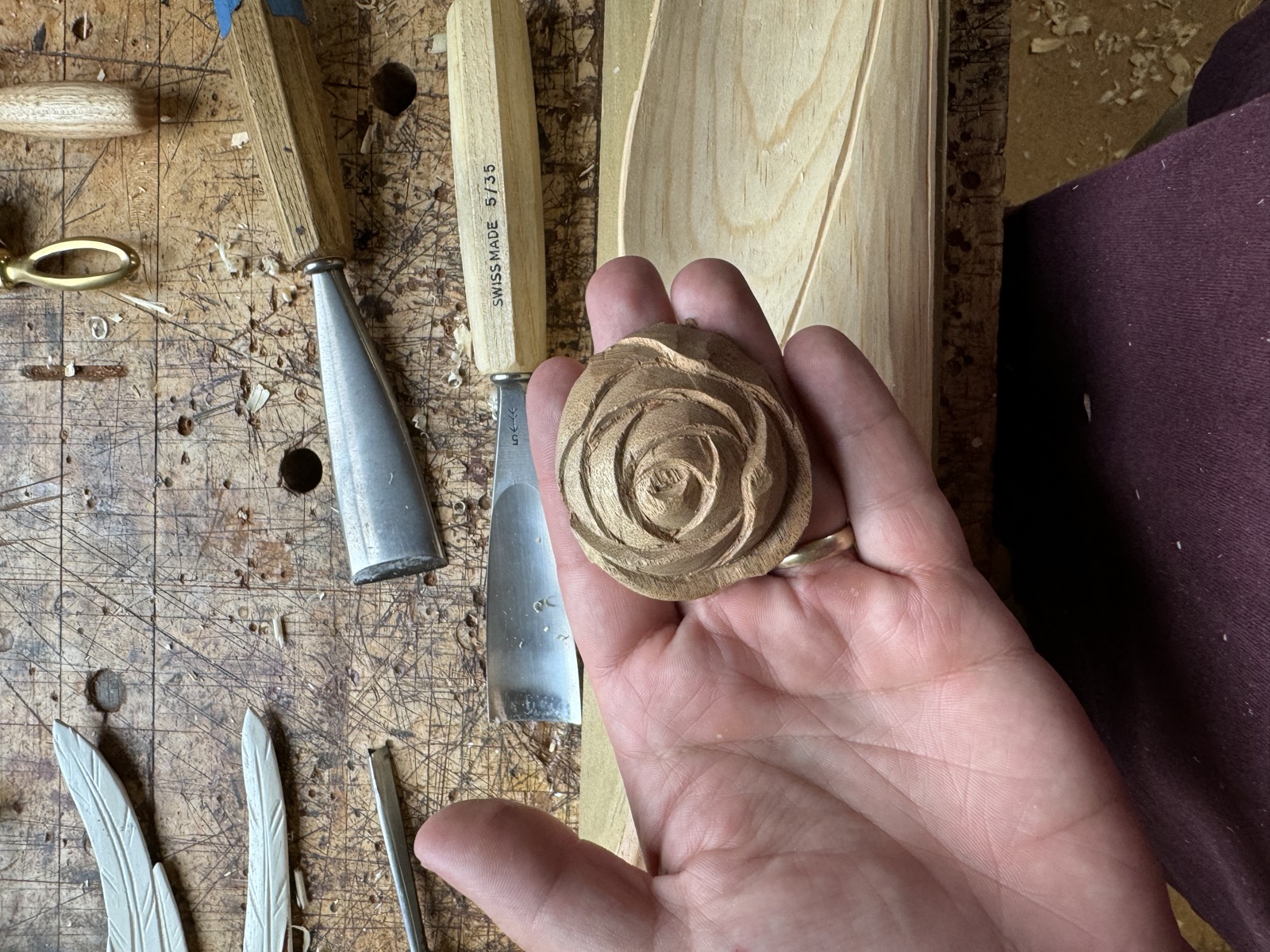 Carved eagle — stage 6