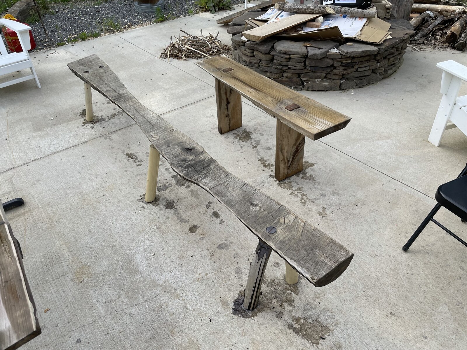 outdoor benches