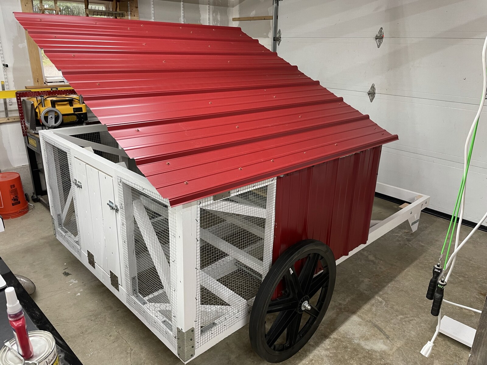 chicken coop in my garage 2